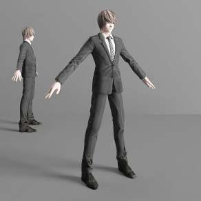 现代虚拟人物3D模型下载